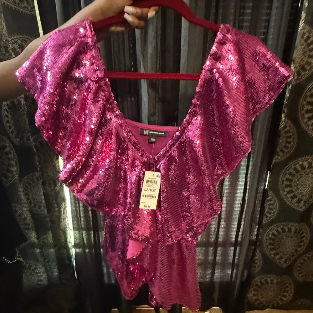 Pink Sequin Top - Picture 2 of 5